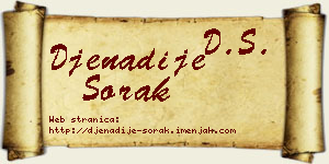 Đenadije Sorak vizit kartica